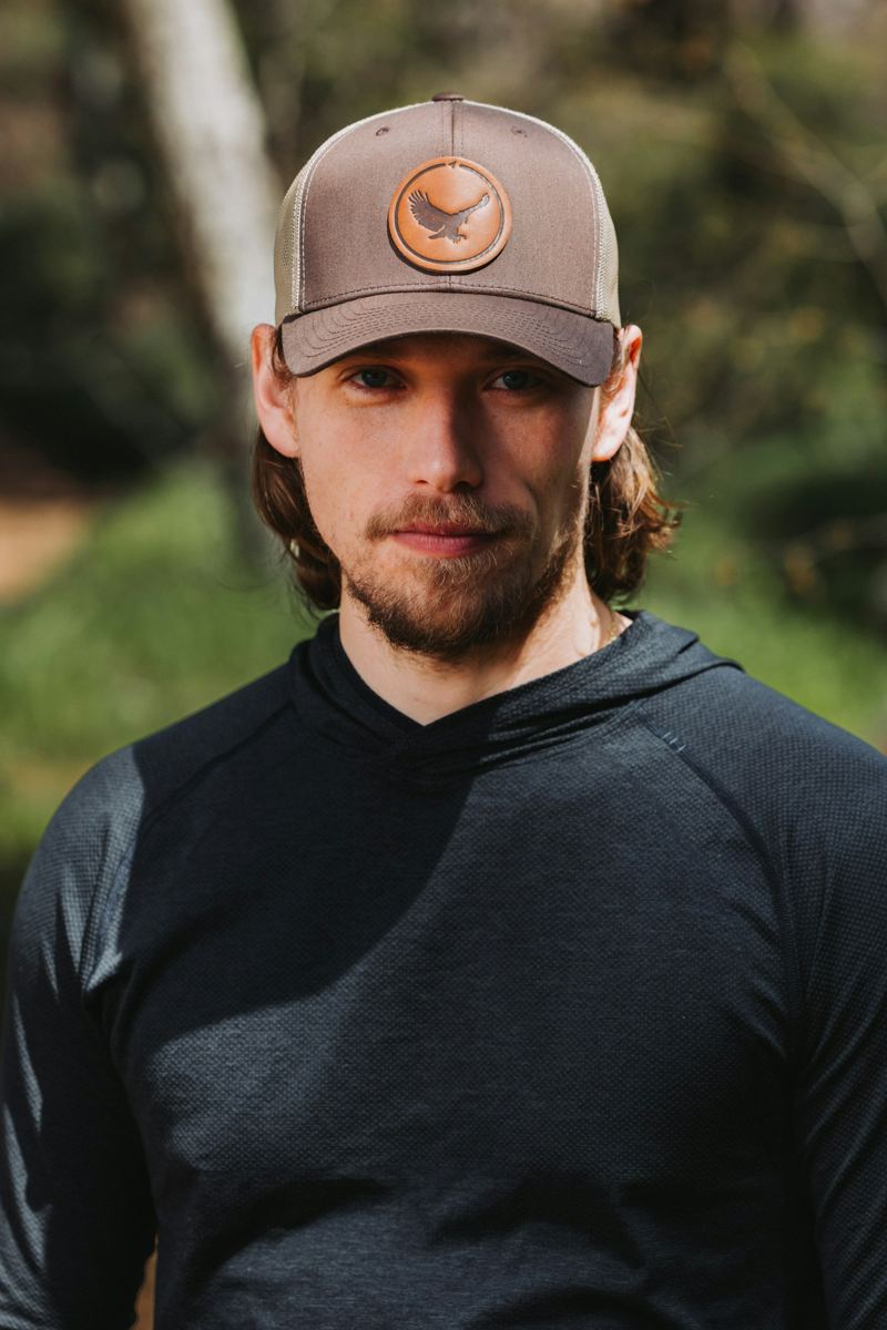 Trucker avec patch cuir